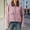Pink, variant on Womens Corduroy Cropped Jacket Dressy Casual Faux Leather Collared Long Sleeve Zip Up Coats Comfort Oversized Loose Fit Outerwear with Pockets