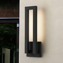 C Cattleya 22.5in Matte Black Integrated LED Outdoor Wall Light