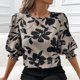 thumbnail image 5 of Eres Más Que una Camisa de Puntuación de Prueba, Verano Suelto Casual Cinco Cuartos de Manga Cuello Redondo Impreso para Mujeres, 5 of 6
