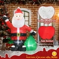 thumbnail image 5 of 6FT Christmas Inflatable Santa Claus with Gift Bag, Blow Up Xmas Santa Decor with Built-in LED Lights for Holiday Party Yard Garden Lawn Decor, 5 of 8