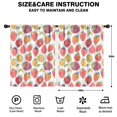 thumbnail image 2 of Blackout Kids Curtains,White Strawberry Plants Fruit Childrens Insulated Curtains Set Of 2,Bedroom Essentials,Toddler Room Decor 42x54in(106x137cm), 2 of 4