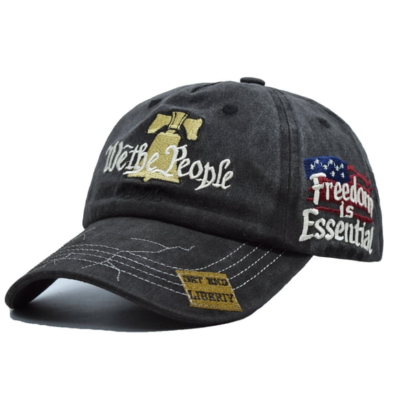USA Patriotic Baseball Caps, United States 250th Anniversary Liberty Bell Hat, Adjustable Retro Embroidered Cap
