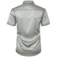 thumbnail image 5 of Men's Casual Short Sleeve Button-Down Shirt for Party and Daily Wear, 5 of 8