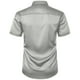 thumbnail image 5 of pstuiky camisetas de hombre, Camisa informal de manga corta con solapa y botones de color liso para fiesta de baile para hombre camisetas de hombre l, 5 of 8