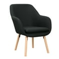 thumbnail image 3 of Convenience Concepts Charlotte Accent Chair, Black Linen, 3 of 9