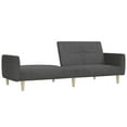 thumbnail image 4 of vidaXL 2-Seater Sofa Bed Dark Gray Fabric, 4 of 9