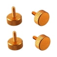 thumbnail image 1 of Unique Bargains Computer PC Case Aluminum Knurled Head Thumb Screws Gold Tone M2.6x8mm 4pcs, 1 of 1