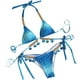 thumbnail image 4 of Conjunto de bikini sólido con degradado elegante para mujer, traje de baño de dos piezas con relleno sólido, ropa de playa OAVQHLG3B Store  lin121212, 4 of 4