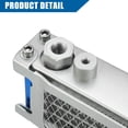 thumbnail image 4 of Unique Bargains Silver Tone M12 Interface Engine Oil Cooler Radiator Universal for Dirt Bike Monkey Bike 50CC-160CC, 4 of 7