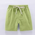 thumbnail image 6 of MKOSPLRT 2 Pack Summer Shorts for Girl High Elastic Waist Workout Shorts Solid Baggy Linen Shorts Casual Wide Leg Shorts with Pocket, 6 of 9