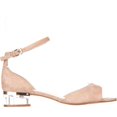 thumbnail image 4 of Womens Nine West Volor Kitten Heel Sandals, Natural, 4 of 6