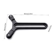 lanema Lens Support Bracket Adjustable 2 Wheeled Y Shaped Lens Support Frame Vertical Adjustment Suitable for Camera