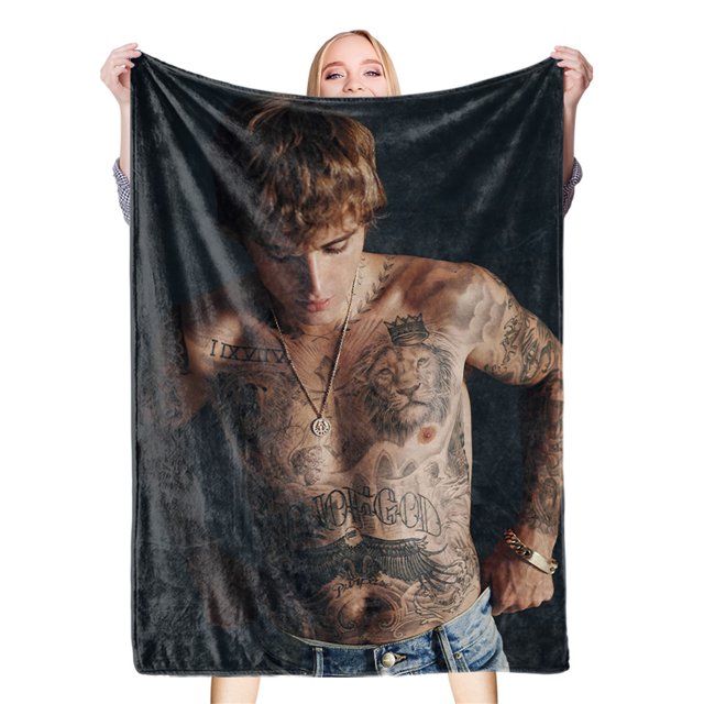 Manta de tiro de poliéster respetuoso con la piel, impresión transparente, suave y cómoda manta de sofá para dormitorio, oficina, 47,2 x 59,1 pulgadas