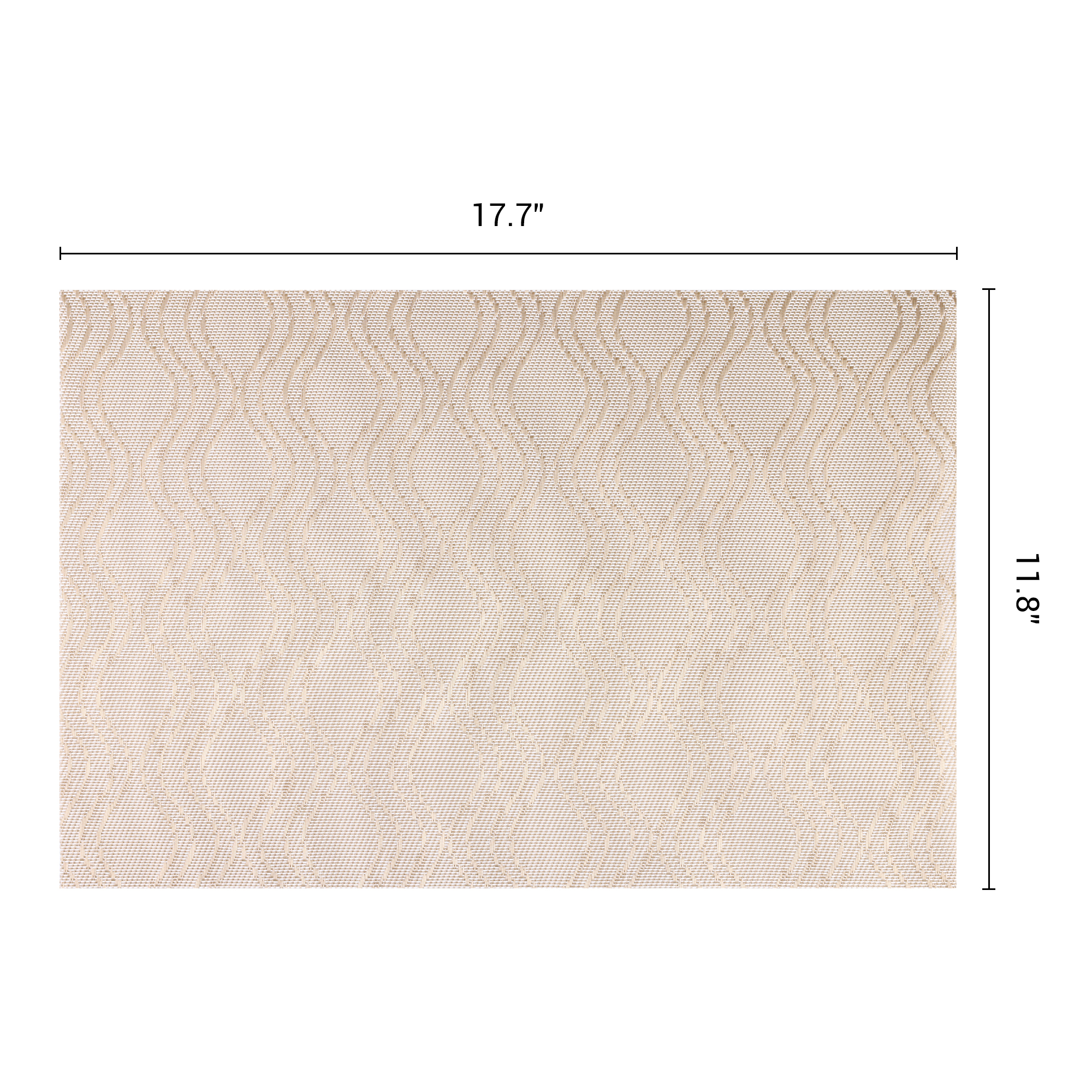 Unique Bargains Set of 6 Plastic Placemats Kitchen Mat for Dining Table Decor Gold