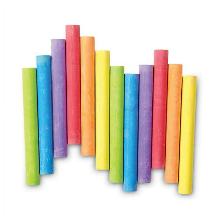 Choice 12 Piece Assorted Colored Chalk - 144/Case