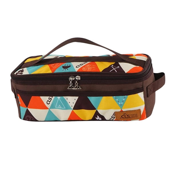 Mochilero Camping Utensilios de cocina Utensilios de cocina Organizador de barbacoa Estuche de viaje Bolsa de asas para vajilla Utensilios de cocina d Soledad Estuche de almacenamiento de cubiertos