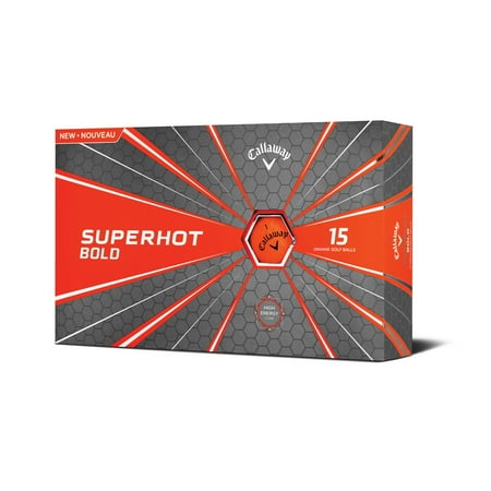 Callaway Superhot Golf Balls, Bold Orange, 15 (Best Orange Golf Balls)