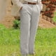 thumbnail image 1 of Pantalones casuales holgados de pierna recta para hombre, de longitud completa, con bolsillo frontal plisado doble., 1 of 5