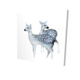 thumbnail image 1 of Faons Bleus - Toile 36"x36 Pouces - Impression sur Demande, 1 of 5