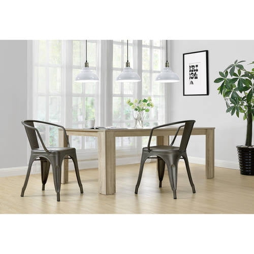 Dorel Home Products Elise Metal Dining Chair, Set of 2, Multiple Colors