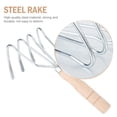 thumbnail image 3 of Miangastore Garden Rake with Ergonomic Wood Handle Durable Steel Cultivation Tool for Gardening 1Pc Assorted Color, 3 of 8