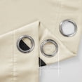 thumbnail image 2 of High blackout curtains for living room, polyester lined curtains (beige, 2 panels Pack, W40 x L62), 2 of 5