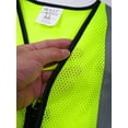 thumbnail image 7 of YONGHS Girls Boys Safety Vests with Reflective Stripes Hi Vis Viz Zipper Front Volunteer School Activity Waistcoat B Fluorescent Yellow 10-12, 7 of 7
