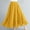 Yellow, variant on FRSASU Women's Linen Skirts Summer Boho Solid Beach Elastic High Waist Pleated A-Line Flowy Swing Double Layer Skirt Yellow