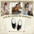 thumbnail image 7 of KLL Pink White Ocean Waves Pattern Adult Unisex Cozy Slippers,Fuzzy Slip-on Slippers TPR Sole Slippers Comfort Plush Home Footwear for Indoor & Outdoor-37/38, 7 of 7