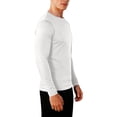 thumbnail image 6 of USNSM Compression Shirt Men's Solid Color Long Sleeve Moisture-Wicking Undershirt Stretchy Quick Dry Athletic Base Layer White XXXL, 6 of 9