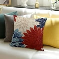 thumbnail image 3 of SHANXI Decorative Throw Pillowcase Flower 18x18in, 3 of 5