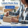 thumbnail image 2 of 1,000 Label Outfitters Printable Fluorescent Neon Pink Inkjet Laser Printer Labels for Inventory Control, Product Signs, High Visibility Labels, 2 of 9