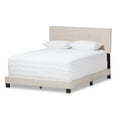thumbnail image 2 of Baxton Studio Hampton Modern and Contemporary Light Beige Fabric Upholstered Queen Size Bed, 2 of 8