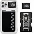thumbnail image 3 of Gecko Travel Tech Phone Wallet - Stick On Card Holder Wallet for Cell Phones - Adhesive Card Pocket - DOG PAW BLACK, 3 of 4