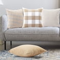 thumbnail image 5 of 4 Pcs/set 45x45cm Throw Pillow Cover Plaid Pattern Sofa Cushion Pillowcase (without Core), 5 of 7