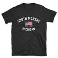thumbnail image 1 of South Monroe Michigan Patriot Men's Cotton T-Shirt, 1 of 1