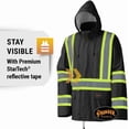 thumbnail image 3 of Pioneer Waterproof Lightweight Safety Rain Suit  - Color:  Black  - Size: 2XL, 3 of 7