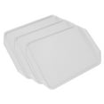 thumbnail image 4 of Food Tray, Light Weight Plastic Tray Stackable Thickened Binaural 3PCS  For Buffet Restaurant For Hotels White, 4 of 8