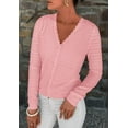 thumbnail image 4 of PRETTYGARDEN Women's Lightweight Cardigan Sweaters Fall Trendy Long Sleeve V Neck Button Up Soft Knit Sweater Tops, 4 of 9