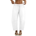 thumbnail image 3 of Pants For Women Barrel Sweatpants Baggy Barrel Wide Leg Elastic Waisted Casual Gym Summer Casual Fashion Womens Trousers, 3 of 6