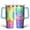 Colored Tie-dyeing (4), variant on Colored Tie-dyeing 30 Oz Tumbler with Handle Lid and Straw, Stainless Steel Double Walled Vacuum Insulated Cup, Cute Anniversary Wedding Birthday Gifts Tumbler for Women Men Friends Outdoor Indoor