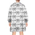 thumbnail image 2 of White Highland Cow Bathtub Flower Pattern Wearable Oversized Blanket,Wearable Blanket Hoodie for Adults,Cozy Hooded Blankets with Super Pockets,Super Warm Fuzzy Pullover for Women & Men, 2 of 6
