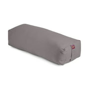 Yoga Bolster - Long Rectangular Cotton Filled - 1pc - Yogavni (Grey)