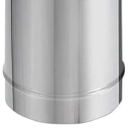 DuraVent DuraBlack 8 Inch Diameter Single Wall Stainless Steel Stove Pipe