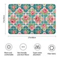 thumbnail image 3 of Pioneer Flower Floral Print Pattern Bathroom Rugs Mat, Non Slip Microfiber Bathroom Rug with Rubber Backing, Soft Mats for Bathroom Floor Tub Shower, 17"x27", 3 of 5