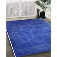 thumbnail image 2 of Ahgly Company Indoor Rectangle Mid-Century Modern Blue Orchid Blue Oriental Area Rugs, 7' x 9', 2 of 6