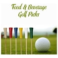 thumbnail image 5 of YOSITiuu 4.25" Decorative Golf End Sports Bamboo Cocktail Fruit Sandwich Picks Skewers for Catered Events, Holiday's, Restaurants or Buffet Party Supplies, 1,000 Pieces, White, 5 of 6