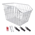 thumbnail image 2 of Ximing Bike Rear Basket Storage Basket Strengthened Frame Practical Cargo Rack Biking Rack Basket for Riding Luggage No Lid, 2 of 9