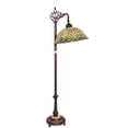thumbnail image 3 of Meyda Tiffany - 65838 - 60``Bridge Arm Floor Lamp - Fishscale - Green/Blue Was-230pack, 3 of 5