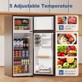 thumbnail image 4 of BANGSON 7.7 Cu.ft Top Freezer Refrigerator for Apartments, Energy Saving, Adjustable Thermostat, Large Capacity, Low Noise, Silver, 4 of 9